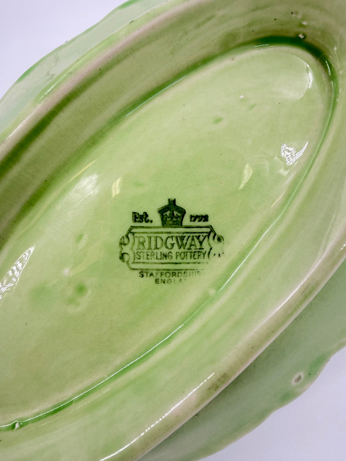 Ridgway Sterling Leaf Dish