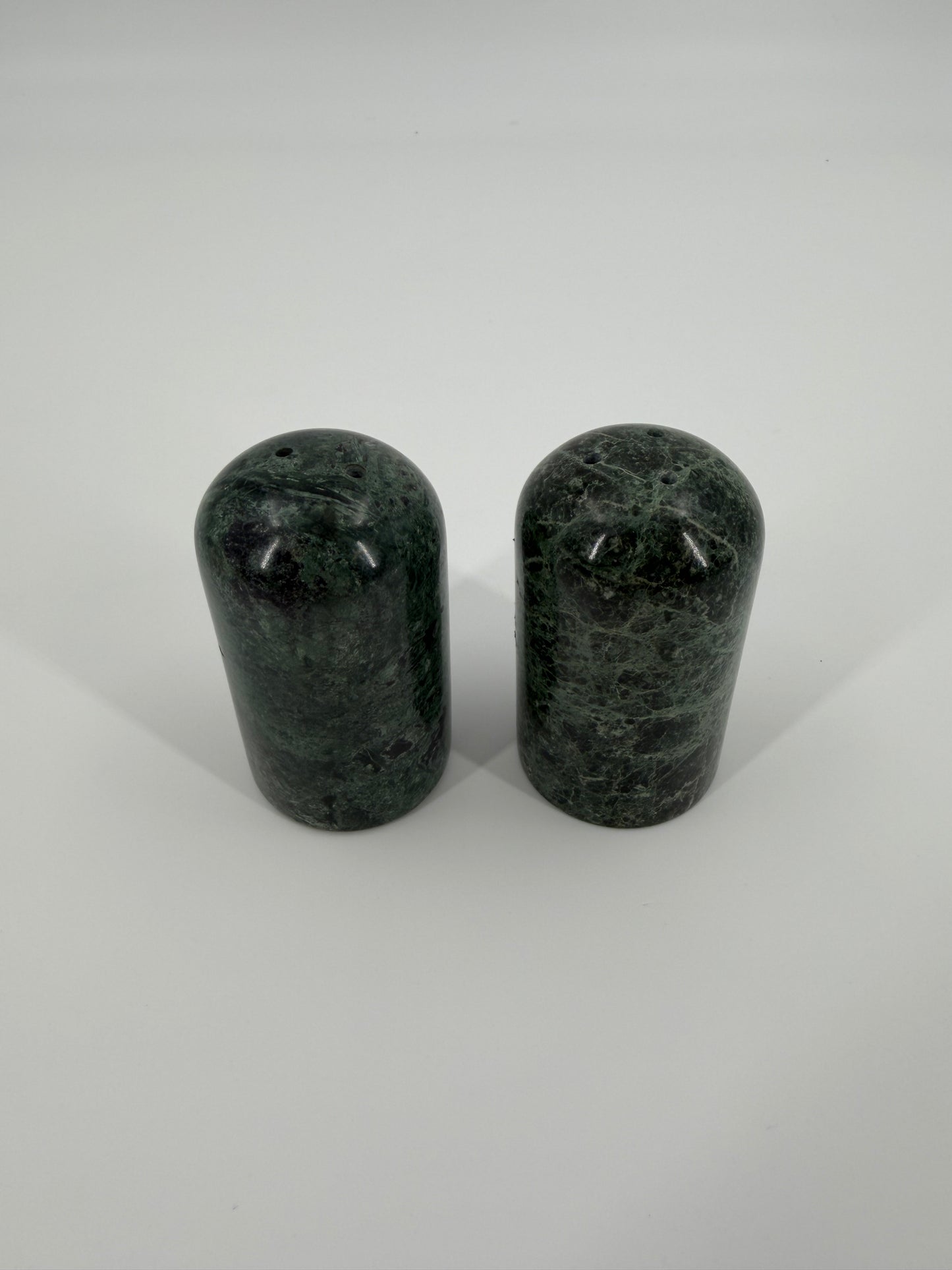 Green Marble Salt and Pepper Shakers