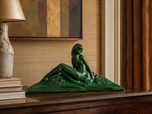 Art Deco Ceramic Sculpture, St. Clément