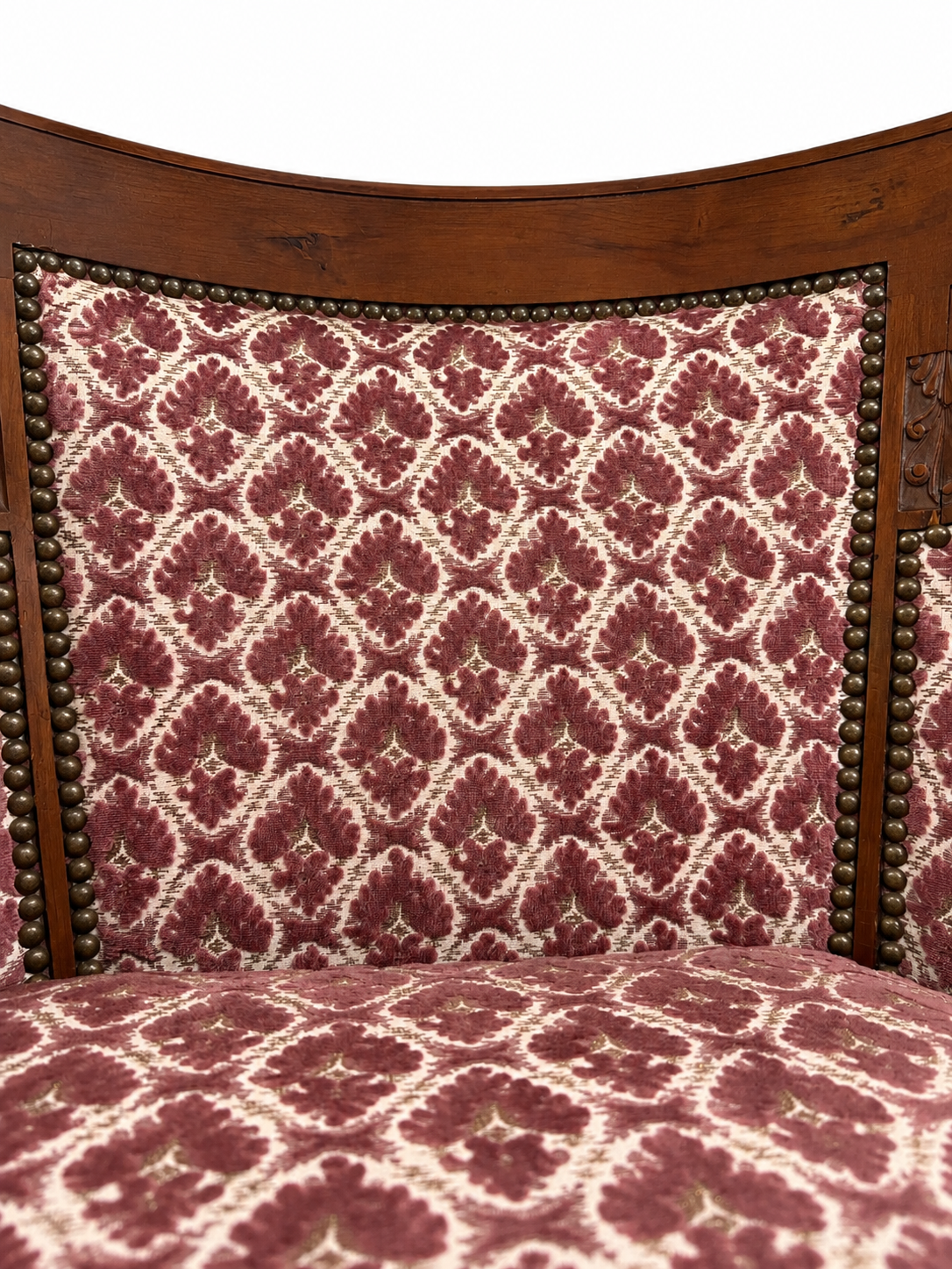 Pair of Restoration-style Gondole Armchairs