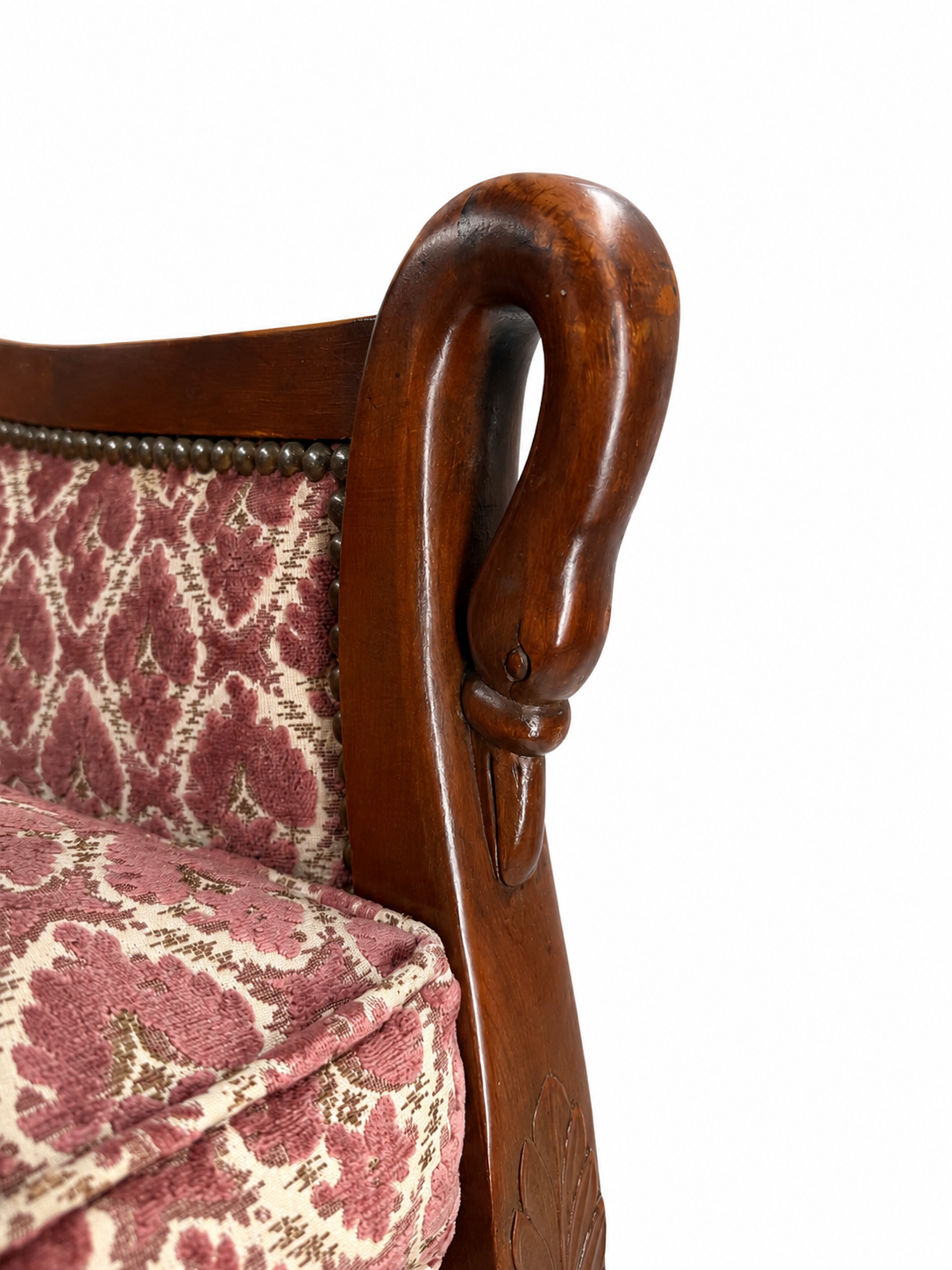 Pair of Restoration-style Gondole Armchairs