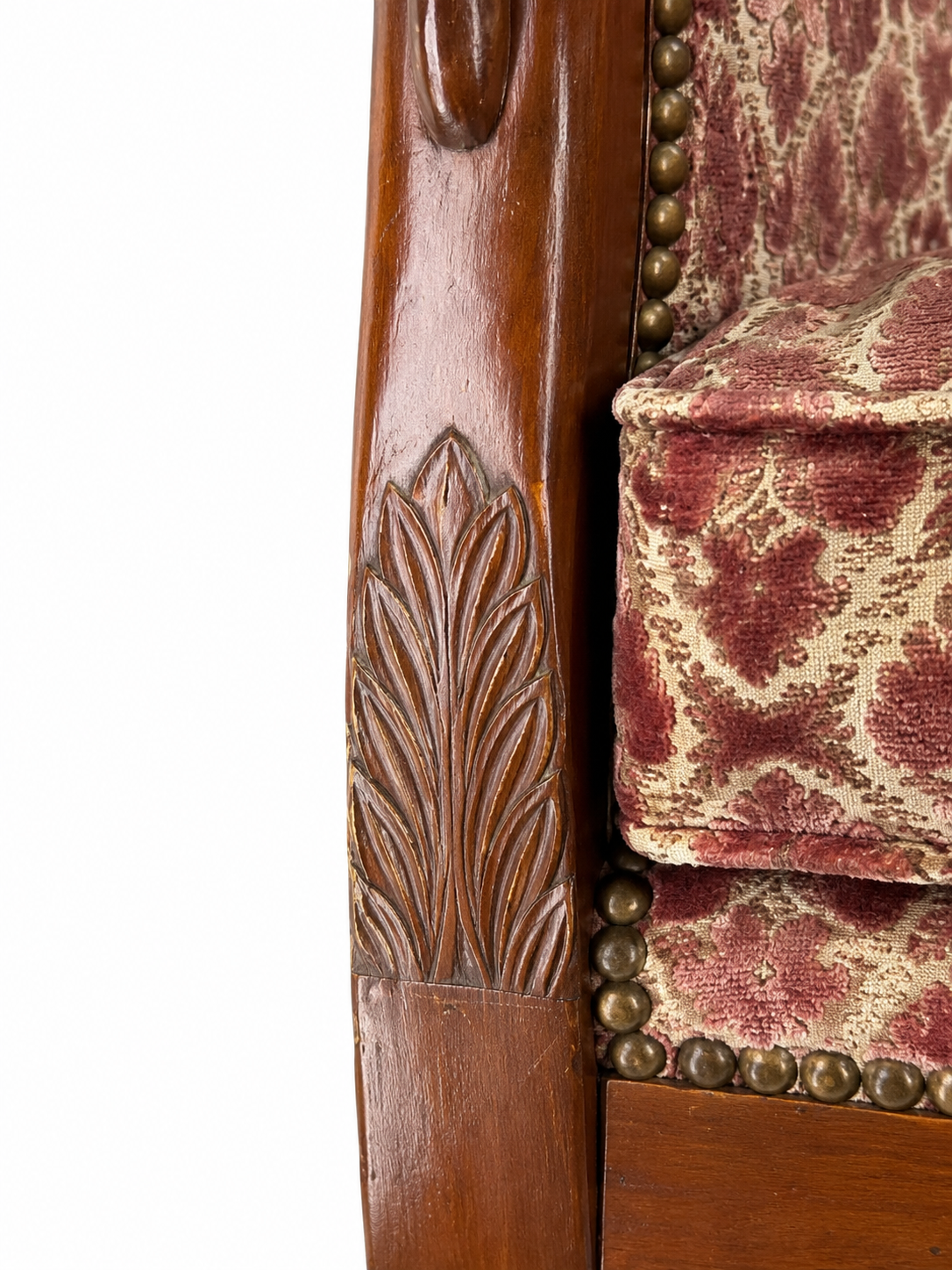 Pair of Restoration-style Gondole Armchairs