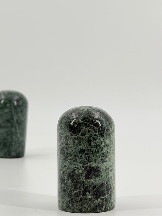 Green Marble Salt and Pepper Shakers
