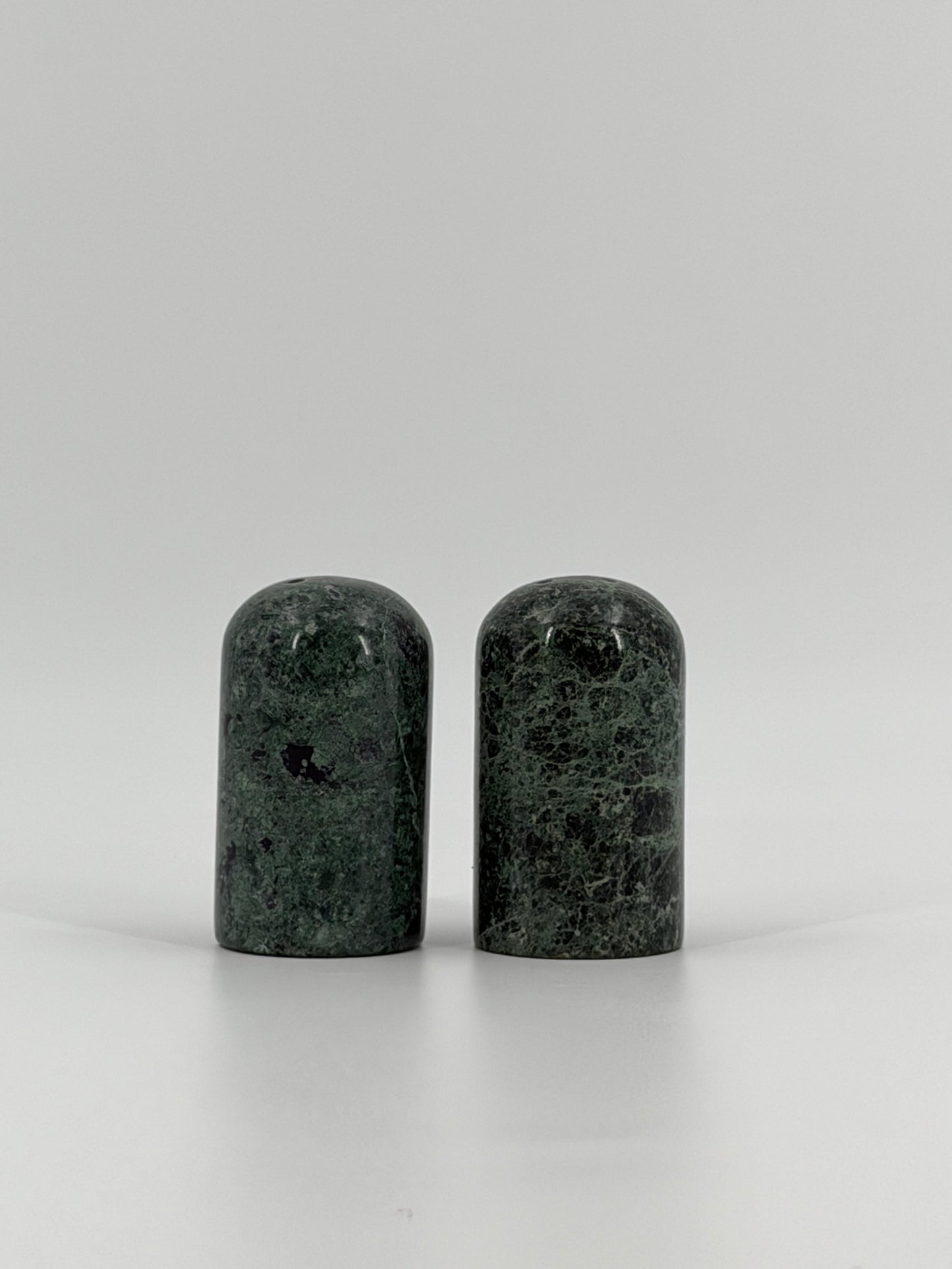 Green Marble Salt and Pepper Shakers