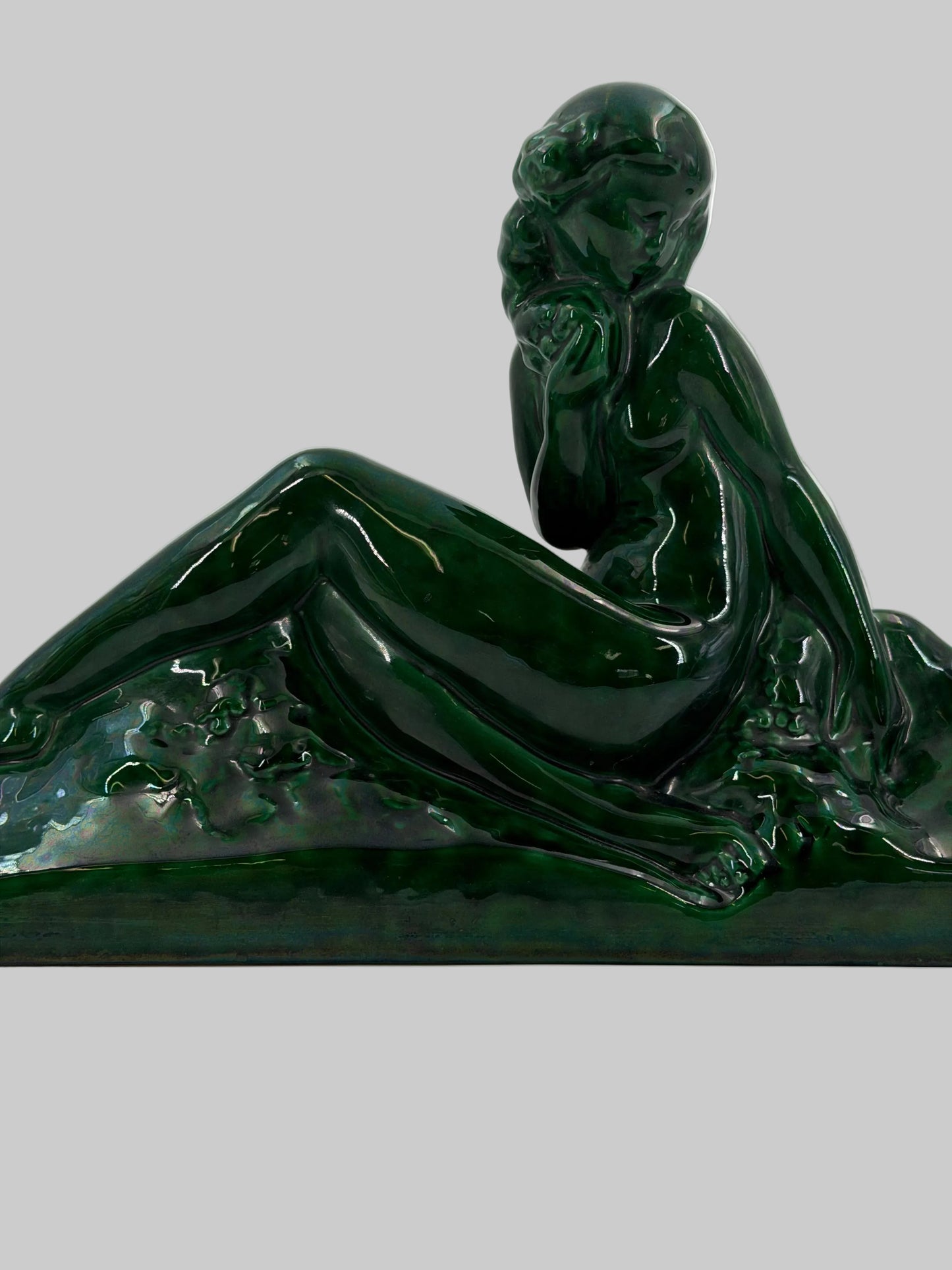 Art Deco Ceramic Sculpture, St. Clément