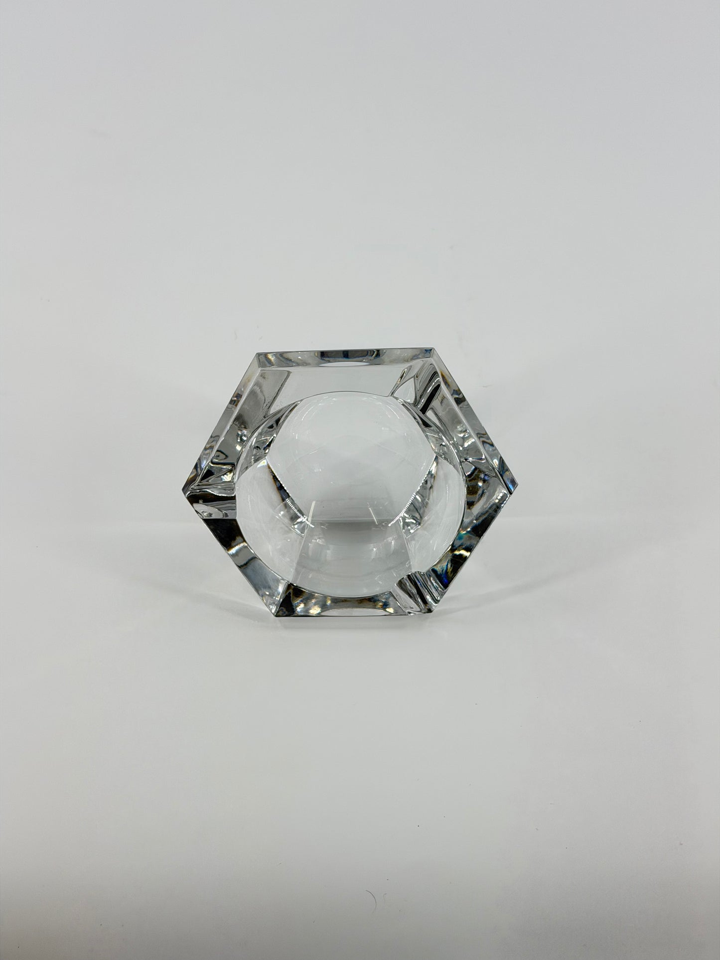 Val Saint Lambert crystal ashtray