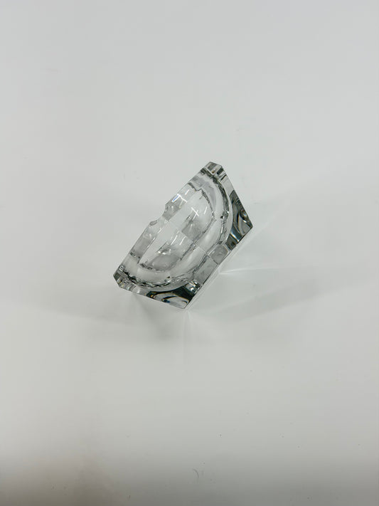 Val Saint Lambert crystal ashtray