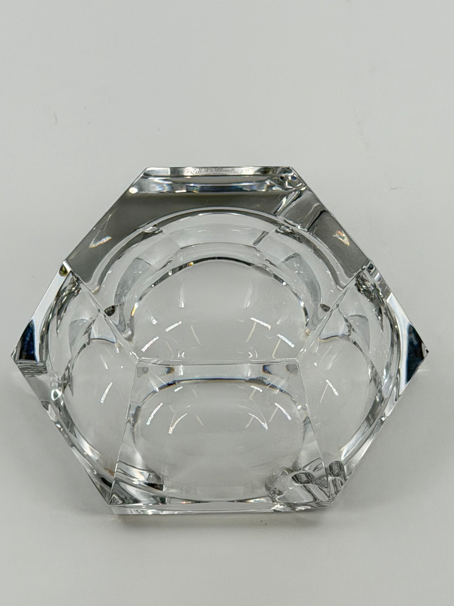 Val Saint Lambert crystal ashtray