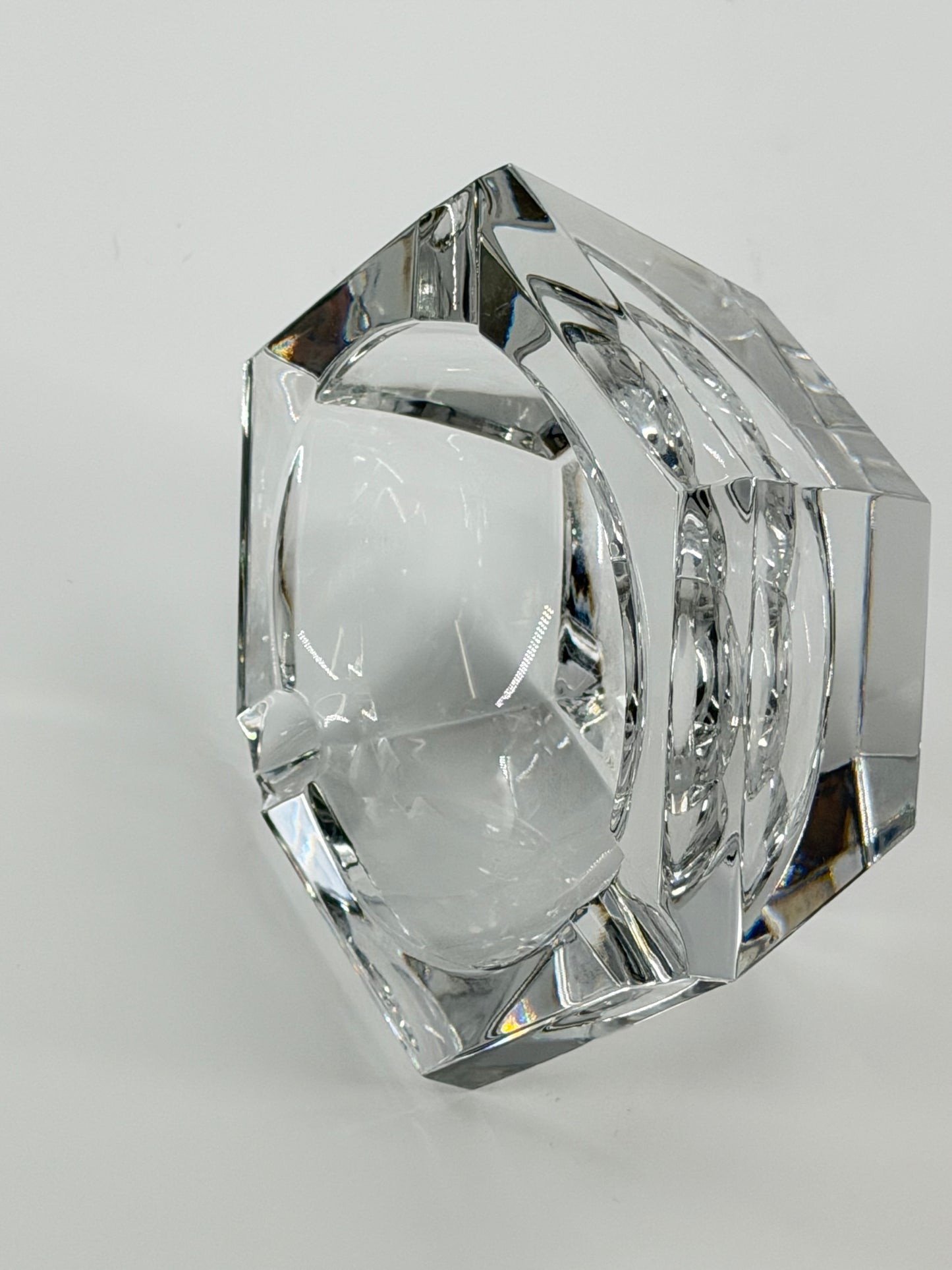 Val Saint Lambert crystal ashtray