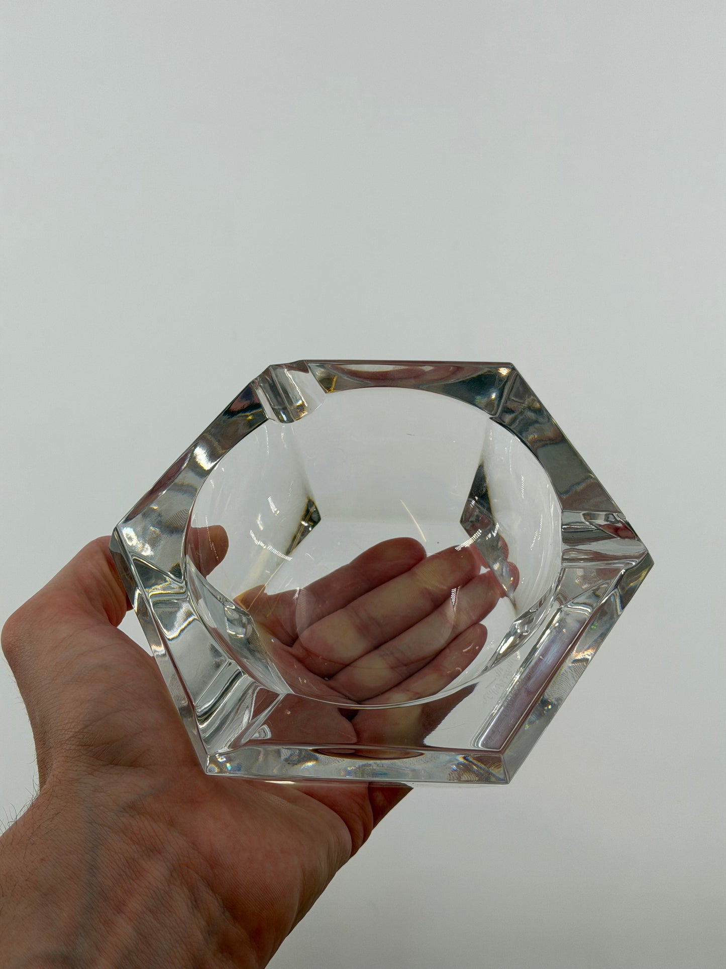 Val Saint Lambert crystal ashtray