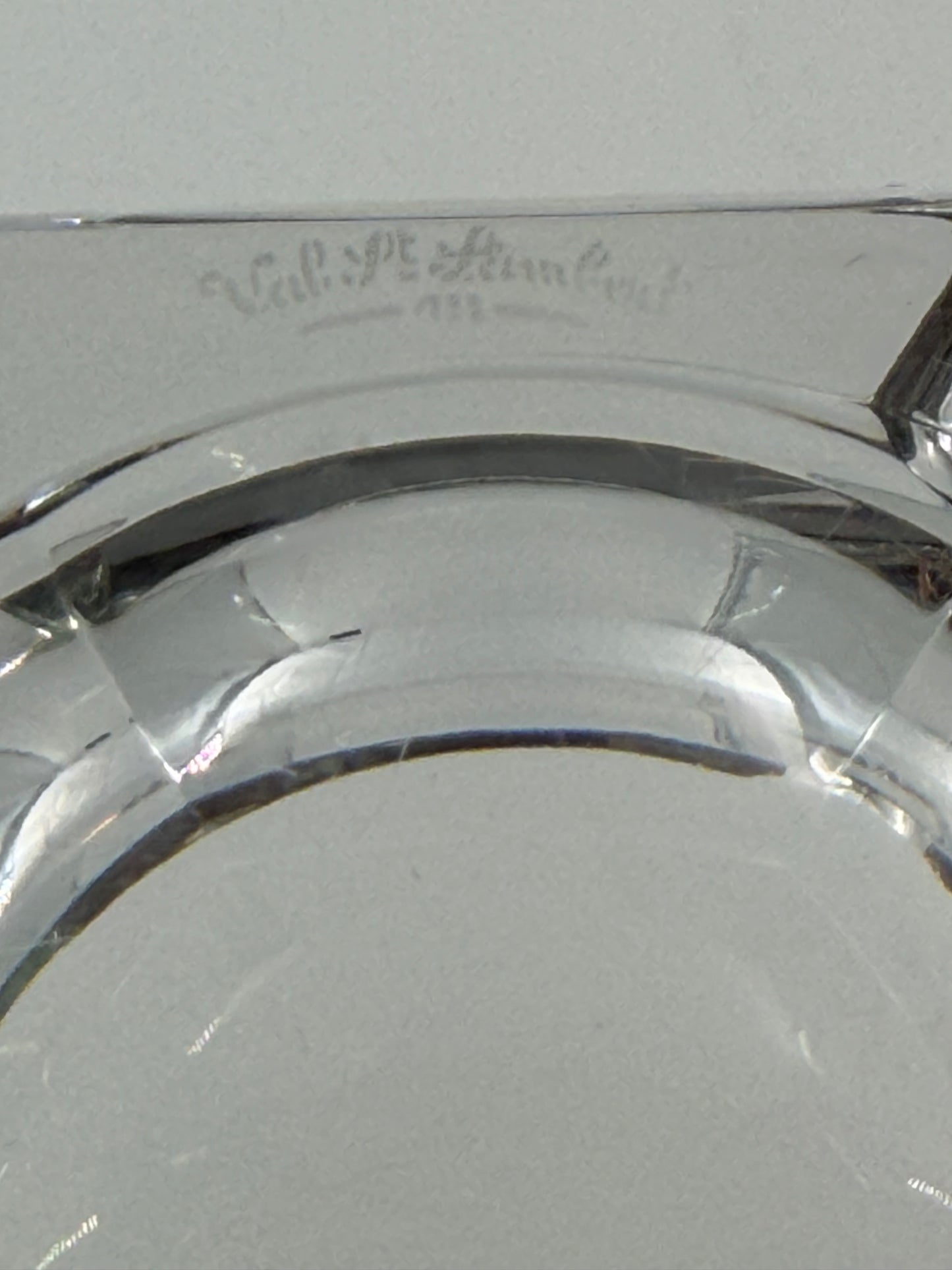 Val Saint Lambert crystal ashtray