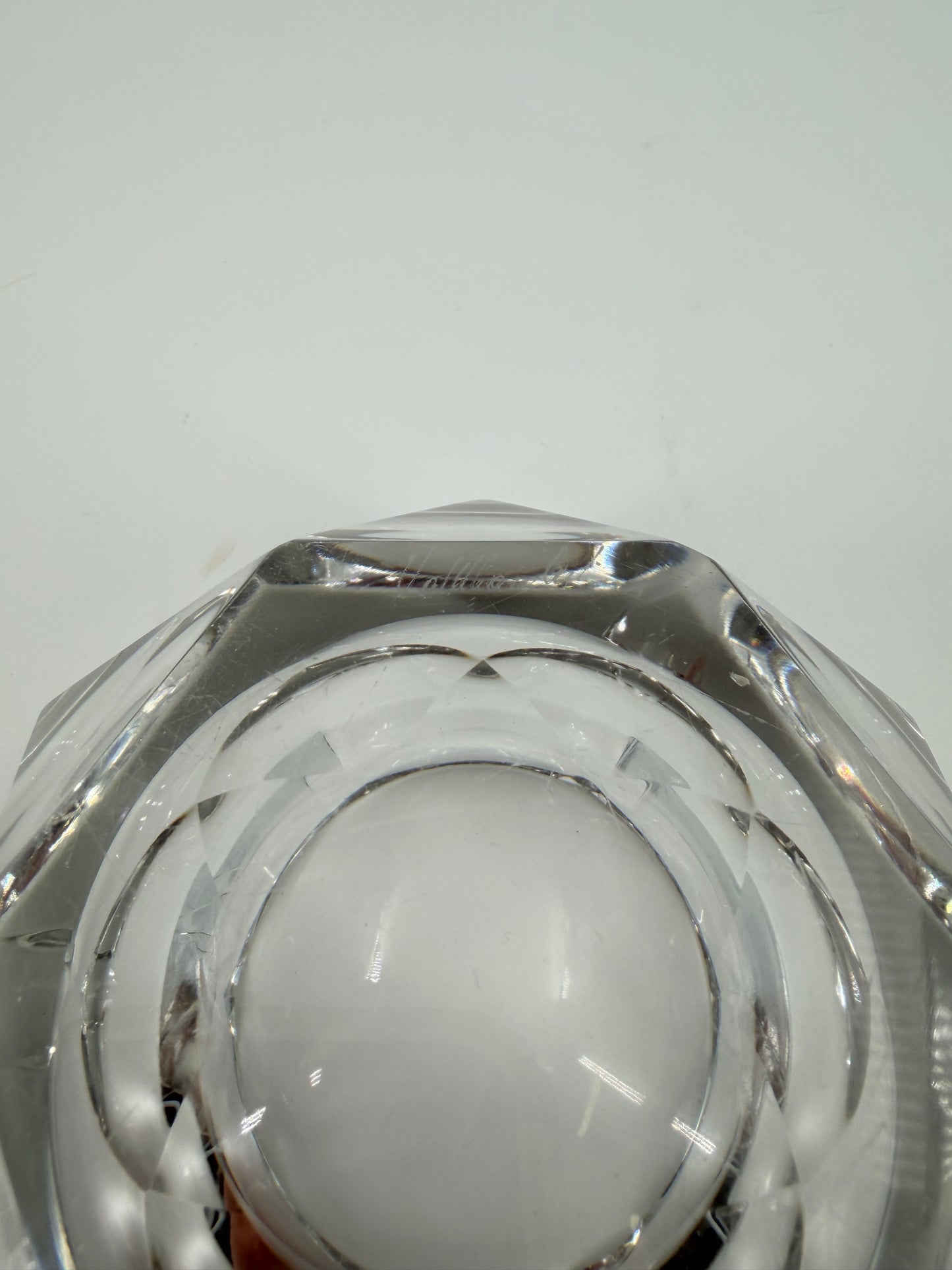 Val Saint Lambert crystal ashtray