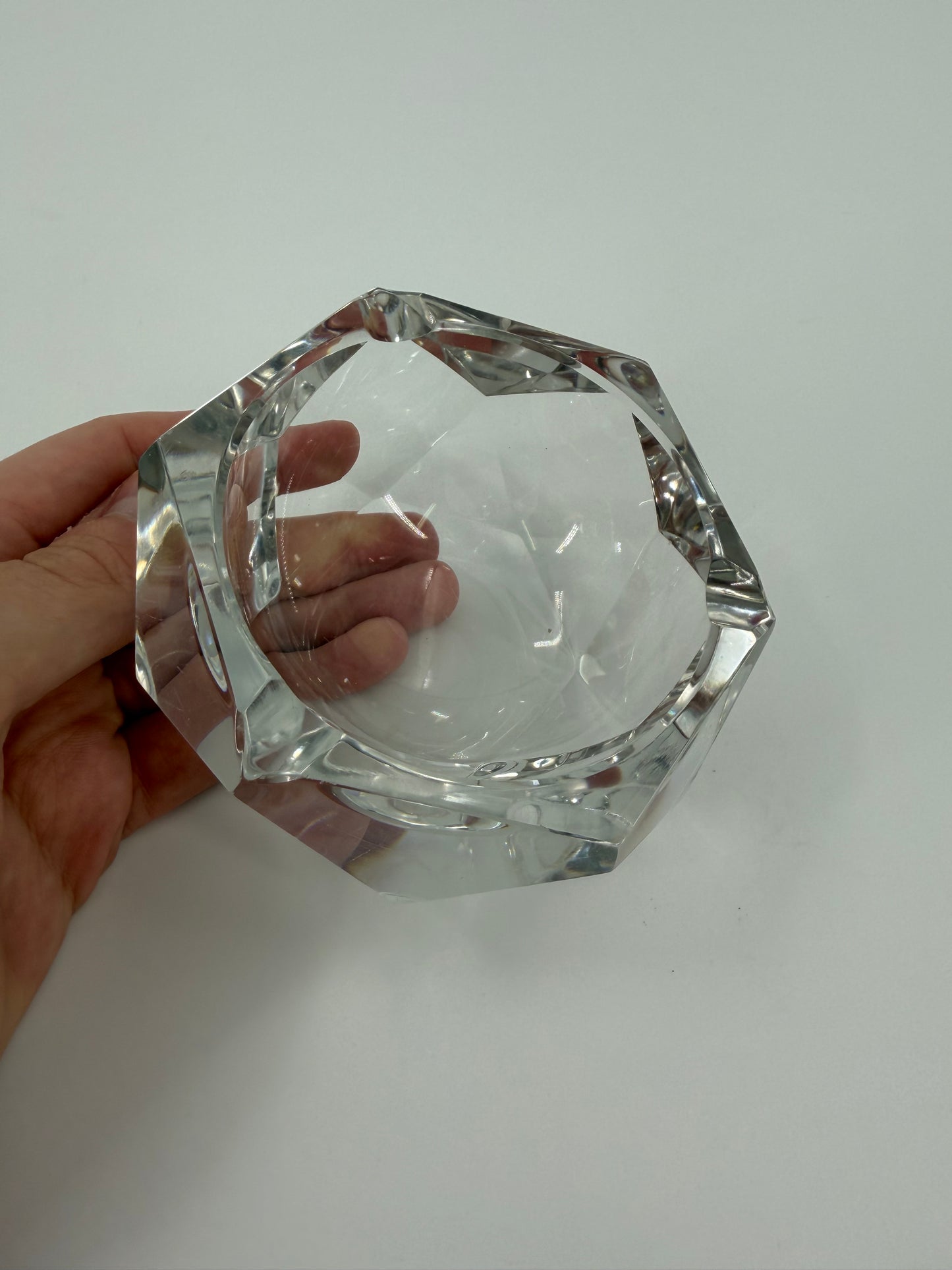 Val Saint Lambert crystal ashtray