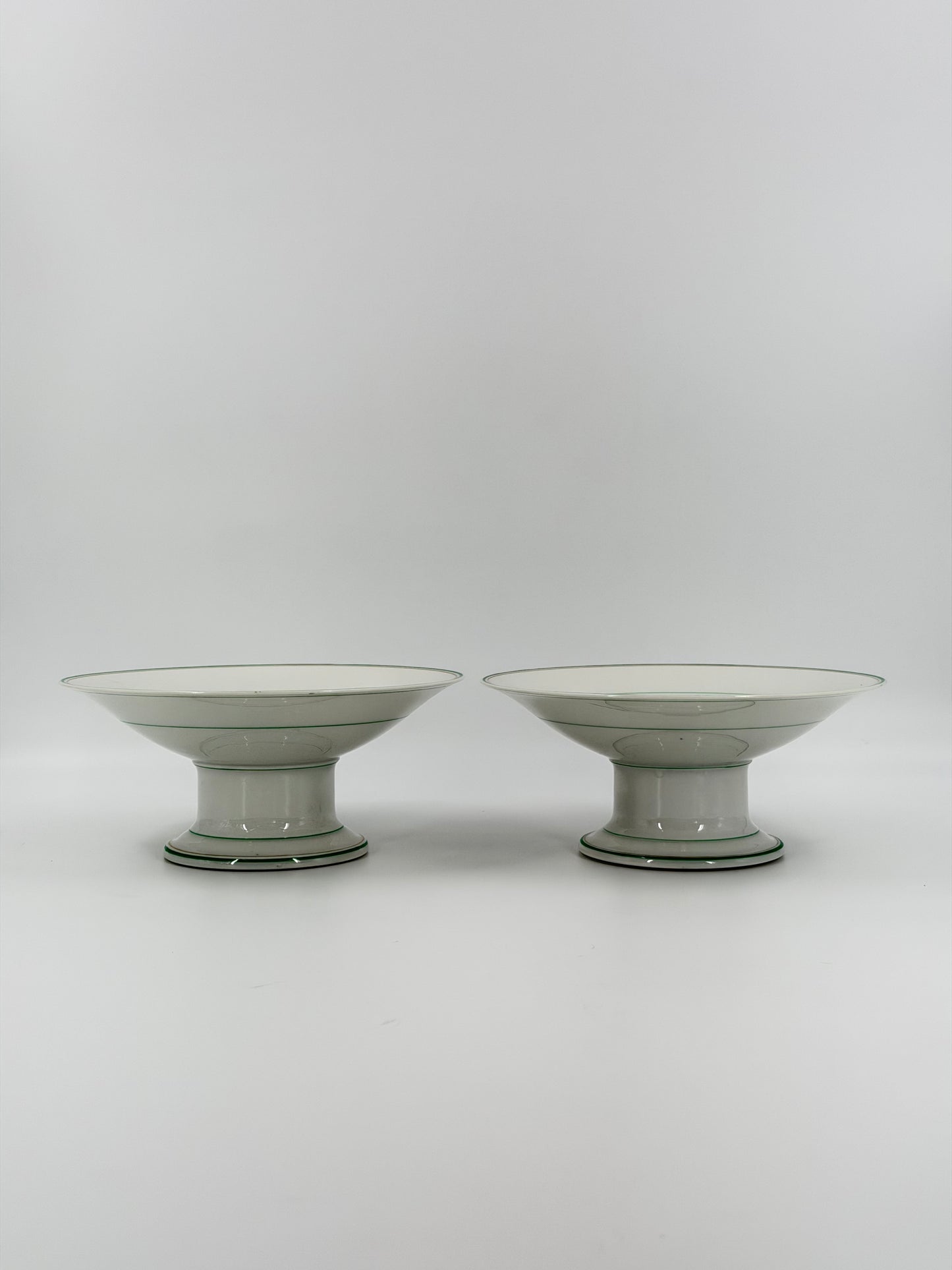 Pair of 19th-century compote bowls