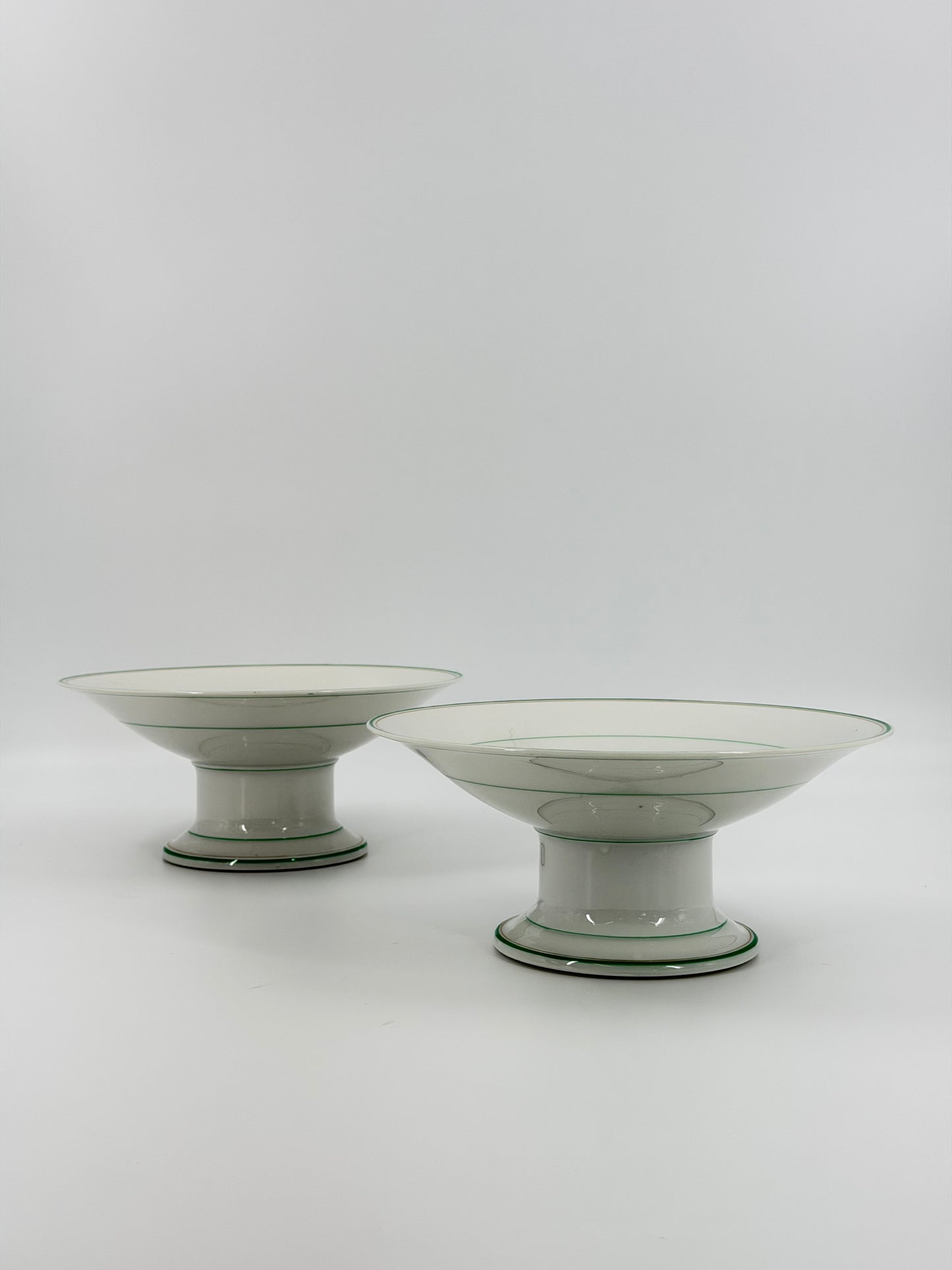Pair of 19th-century compote bowls