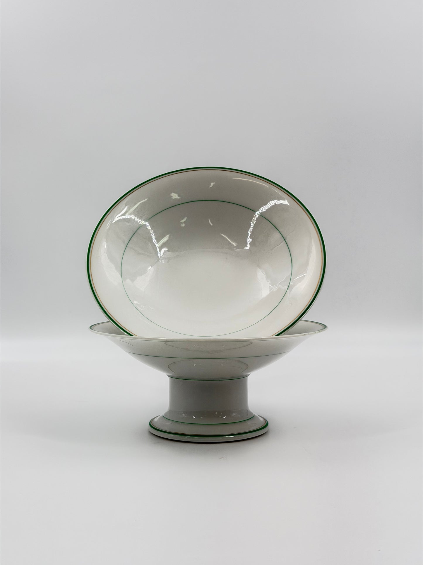Pair of 19th-century compote bowls