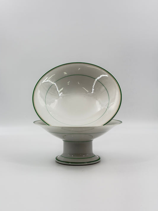 Pair of 19th-century compote bowls