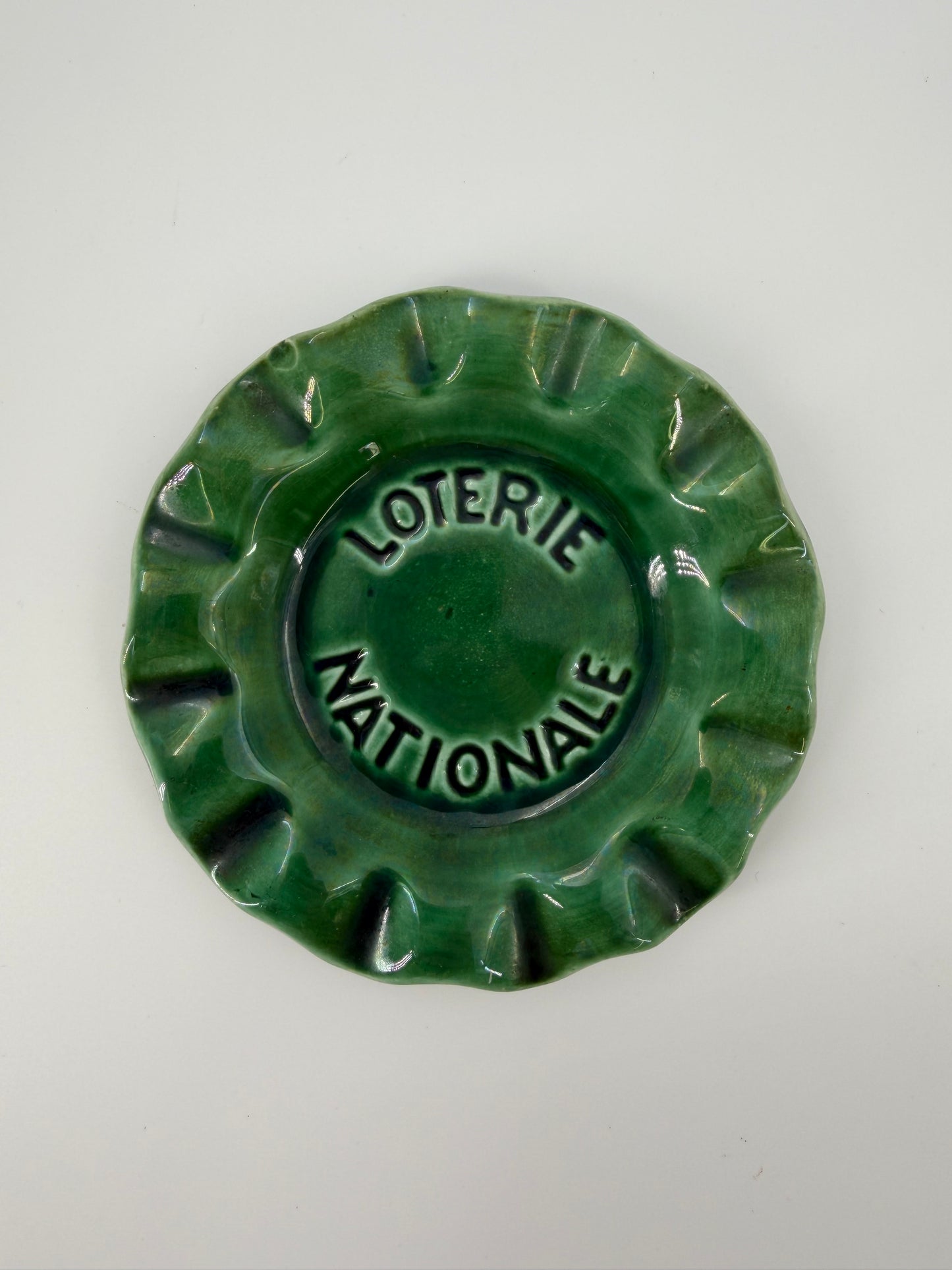 Pair of Saint-Clément ceramic piece for the French national lottery