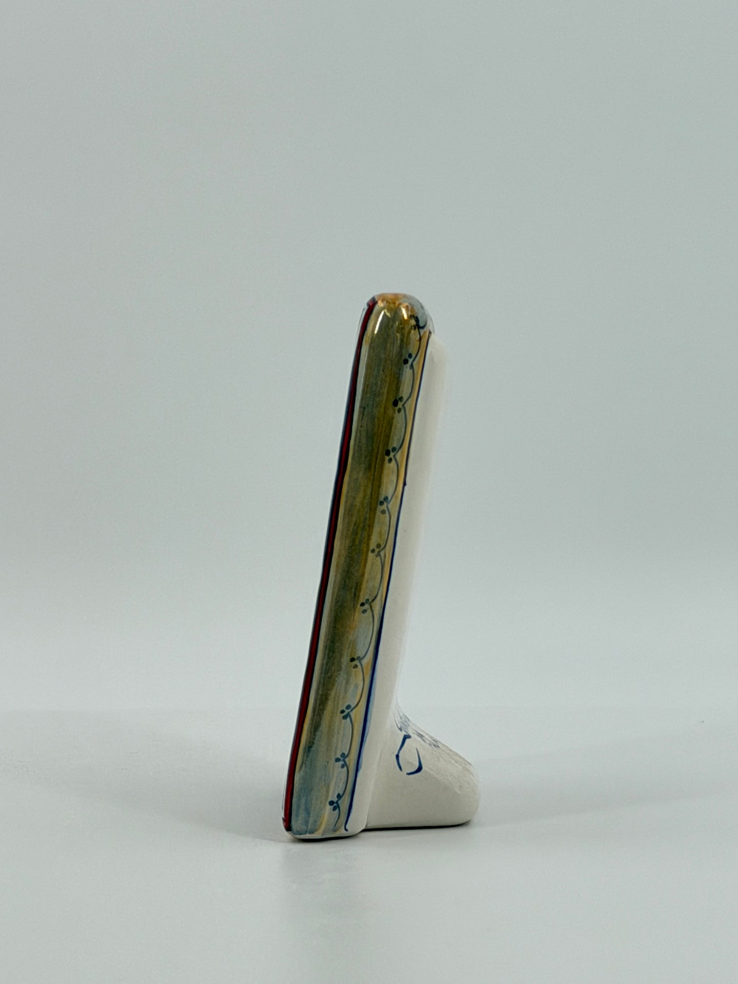 Italian glazed ceramic picture frame