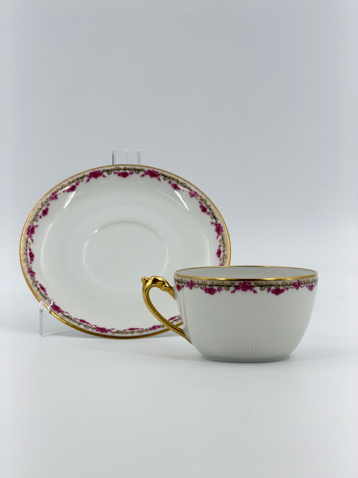 Limoges porcelain tea and dessert set, by Robert Haviland & Le Tanneur
