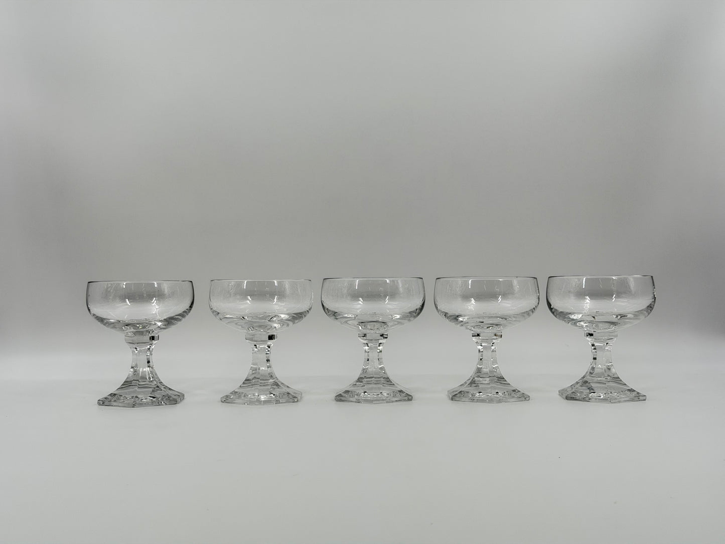 Set of 5 Villeroy & Boch dessert glasses