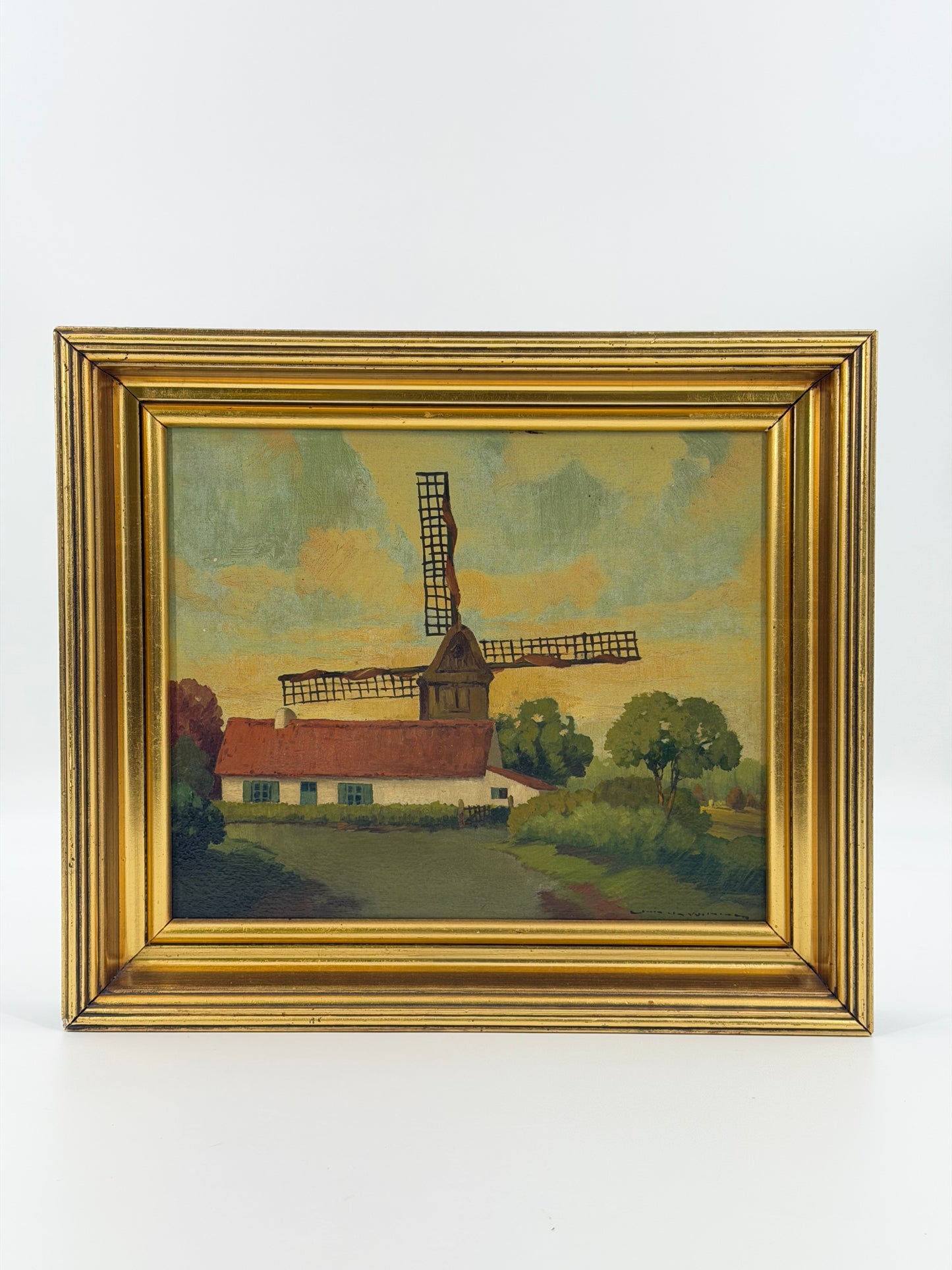 Evergem windmill painting