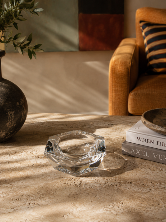 Val Saint Lambert crystal ashtray